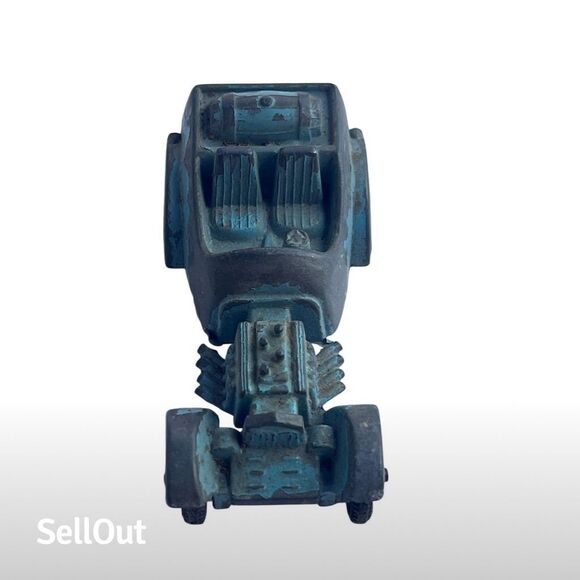 Vintage TootsieToy Blue Hot Rod Roadster Diecast Car - Picture 3 of 9